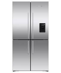 Door water dispenser and internal ice maker with boost function Freestanding Quad Door Refrigerator Freezer 90 5cm 605l Ice Water Fisher Paykel New Zealand