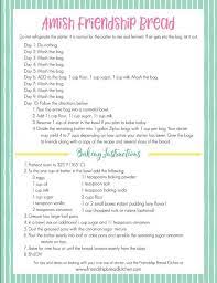 Amish friendship bread is a traditional amish recipe that's gone mainstream. Printable Amish Friendship Bread Instructions Friendship Bread Amish Friendship Bread Friendship Bread Starter