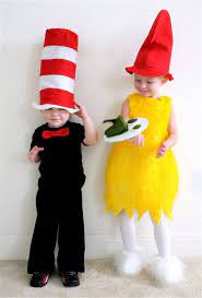The Cat And Sam From Dr Seuss S The Cat In The Hat And Green Eggs And Ham Sam I Am Costume Dr Seuss Diy Costumes Kids Costumes
