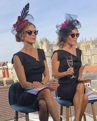 Natalie Morales And Kit Hoover In The Jackie O Dress During The Royal Wedding Coverage Black Halo La Fashion Jackie Dress