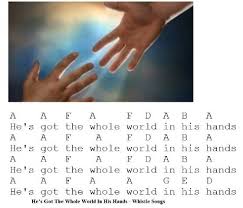 He S Got The Whole World In His Hands Tin Whistle Notes Tin Whistle Wholeness His Hands