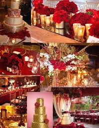 Bennifer, brangelina and billary are wedding centerpiece using red roses, green hydrangea, sunflower, ruscus, boxwood and baby's. Wedding Ideas By Colour Rose Gold Wedding Decorations Venue Style Chwv Diy Ideas In 2021 Gold Wedding Decorations Red Wedding Theme Red Wedding Decorations