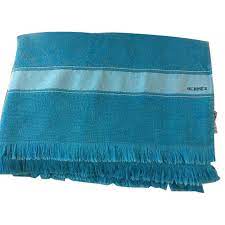 Drap de plage yachting, grand modèle 360.00 € drap de plage en éponge, 100 % coton. Hermes Swimwear Blue Cotton Ref 19116 Joli Closet