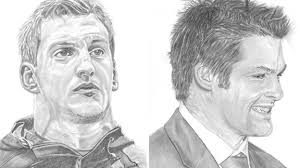 Wales v New Zealand: Former miner's rugby drawings
