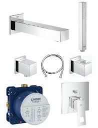 Grohe wannenfüllarmatur edge jetzt günstig online kaufen bei globus baumarkt. Grohe Unterputz Badewannenarmaturenset Eurocube Mit Wannenauslauf