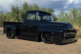 Comes with power steering and manual brakes. 1956 Ford F 100 Custom Pickup