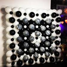 Black And White Balloons Balloon Walls Make A Great Statement Eventstyling Eventideas Balloonwall Sydneyballoons Black And White Balloons Black And White Photo Wall Balloon Wall