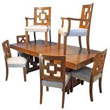 Modernist Teak Dining Table With 12 Matching Chairs Dining Table Teak Dining Table Handmade Dining Table