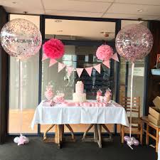 Birthday Cake Table Decoration With Balloons Cake Table Decor Giant Confetti Balloons Cake Table Decorations Confetti Balloons Birthday Girl Christening Decorations