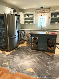 30 inspiring kitchen floor ideas 2018. Peel And Stick Floor Tile Herringbone Kitchen Flooring Options Cheap Kitchen Floor Kitchen Flooring