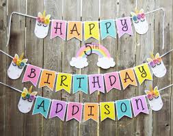 Happy Birthday Activities For Kids Unicorn Happy Birthday Banner Unicorn Party Decorations Fun Kids Parties Boy G Decoracion Unicornio Cumpleanos Cumpleanos Unicornio Cartel Feliz Cumpleanos