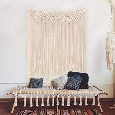 Each wall hanging rug has different sizes, so you can find the perfect addition for your space. Amazon Com Aerwo Macrame Wall Hanging 39 X 45 100 X 115cm Cotton Handmade Woven Wall Tapestry Large Boho Wedding Backdrop Wall Decoration For Living Room Home Kitchen