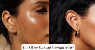 hoops or studs for job interview