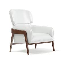 White Leather Armchair Model Turbosquid 1269449 The french armchairs are constructed from solid mahogany.