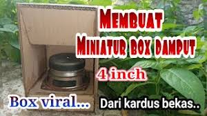 Folded horn 1850 / 186. Cara Membuat Box Damput 4 Inch Versi Miniatur Cuma Dari Kardus Youtube