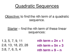The second difference is equal to 2a. Quadratic Sequences Teaching Resources