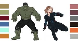 The avengers is a team of super heroes that consists of the most popular marvel characters. Coloring Pages Hulk Black Widow In Avengers Infinity War Super Hero Marvel Digital Coloring Youtube