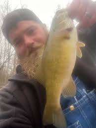 Nice River smallie, Feb,15 bass.