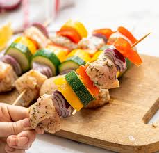 Baste with bbq sauce on both sides and cook 1 additional minute on each side to caramelize. Chicken Kabobs With Vegetables Wellplated Com