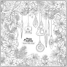 This color by number coloring book for men, women and even youths is great for someone who just likes to relax coloring the winter season birds and more. Christmas Wreath Of Spruce Pine Poinsettia Winter Birds And Vintage Decoration Coloring Page For The Adult Coloring Book Outline Hand Drawing Vector Illustration Stock Photo Picture And Royalty Free Image Image 151409449