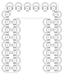 Horseshoe Style Seating In 2019 Wedding Table Settings