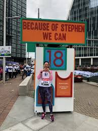 Gail honours murdered teen Stephen Lawrence and raises £1K for Jigsaw at  the London Marathon