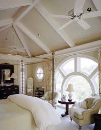 Looks awesome with some wall lights on a dimmer. 33 Stunning Master Bedroom Retreats With Vaulted Ceilings