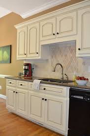 Kitchen Tour At Home With The Barkers Glazed Kitchen Cabinets Kitchen Cabinet Design Off White Kitchen Cabinets