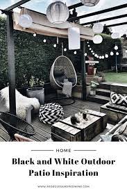 Personally, it's my first summer in my apartment with my boyfriend ans we're super excited to the idea of having our own private patio. Shop Black And White Outdoor Patio Inspiration Red Soles And Red Wine
