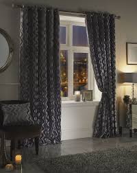 46 x 53, great condition as not used for very long. Ophelia Collection Rippled Velvet Lined Eyelet Curtains In Silver Homefords