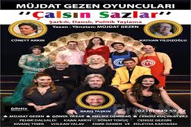 Geçenlerde karşıyakalılar bir müzikal izlediler. Mujdat Gezen Tiyatrosu Oyuncularindan Sarkili Dansli Politik Taslama Calsin Sazlar Tiyatro Oyunu Bileti Tukendi Firsat Me