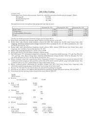 Contoh soal perhitungan job order costing. Contoh Soal Job Order Costing Cara Golden