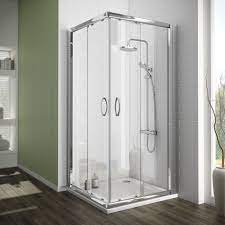Newark Corner Entry Shower Enclosure With Pearstone Tray Online Now Shower Enclosure Shower Doors Shower Cubicles