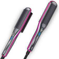 A versatile hair styling tool that curls, straightens, volumizes and adds lift to all hair types and lengths. Amazon Com Hair Straightener Brush Rifny Hair Straightening Comb With Anti Scald Auto Temperature Lock 3 Heat Levels 30s Fast Ceramic Heating Straightening Brush For Home Travel And Salon S10 Beauty
