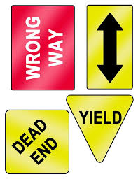 Printable Road Signs Instant Digital Download Yield Dead Etsy Road Signs Printable Signs Yield Sign