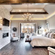 So, whether you're relaxing with a good read or getting straight off to sleep there's lighting options that work for all times of the day and look. Love The Fireplace Wall And The Beams Masterbedroom Homechanneltv Com Dream Master Bedroom Farmhouse Master Bedroom Remodel Bedroom