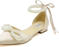Image of Pointed Toe Flats flat wedding shoes