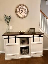 Grandy Barn Door Console Table Ana White Barn Door Console Farmhouse Console Table Dining Room Console