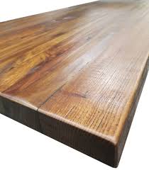 Solid wood worktops are beautiful, resistant and durable. Solid Reclaimed Wood Bartops