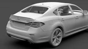 Infinity Q70 Long S 2018 Team Models Mockup Design Mitsubishi