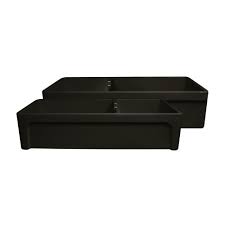 Finally, we have composite granite, which is comprised of a mix of granite stone dust and acrylic resins. Glencove 42 Large Double Bowl Reversible Fireclay Sink With Beveled F Whitehaus Collection