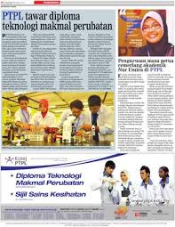 Graduates of this diploma are qualified to work as biomedical. Ptpl Tawar Diploma Teknologi Makmal Perubatan Klik