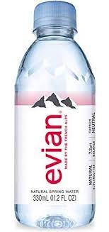 In addition to the mineral water. Evian Natural Spring Water Individual 330 Ml Mini Bottles Pack Of 6