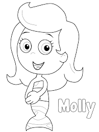 Five women environmentalists coloring page instant download. Bubble Guppies Coloring Pages Tv Film Molly Titled Printable 2020 01690 Coloring4free Coloring4free Com