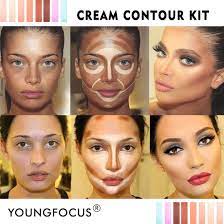 Youngfocus Cream Contour Makeuppalette Kit 8 Colors Cosmetics Highlighting Face Contouring Foundation Concealer Cream Contour Highlighter Makeup Contour Makeup