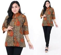 Model baju batik kantor kombinasi modern terbaru 2017 yang merupakan warna dan motif yang senada membuat baju batik ini terlihat anggun dan modis. 10 Rekomendasi Model Baju Batik Untuk Guru Yang Fashionable