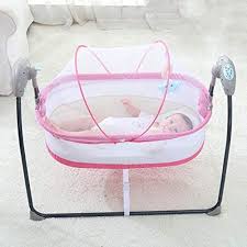 Heegnpd Electric Cradle Baby Cot Foldable Baby Bed With Bluetooth Portable Baby Cradle Mosquito Net Cot Baby Travel In 2020 Baby Travel Sleeper Baby Swings Baby Cradle