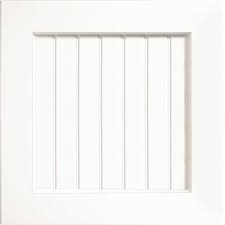 cabinet door sample in white thermofoil