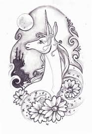 Black And White Unicorn Clipart Image Result For Border Clipart Black And White Unicorn Unicorn Art Unicorn Tattoo Designs Art