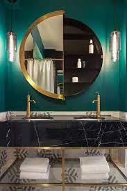 Gioco Di Specchi Stanza Da Bagno Art Deco Decorazione Di Appartamenti Stanza Da Bagno